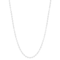 Collier argent 925 maille grain de café 45 cm