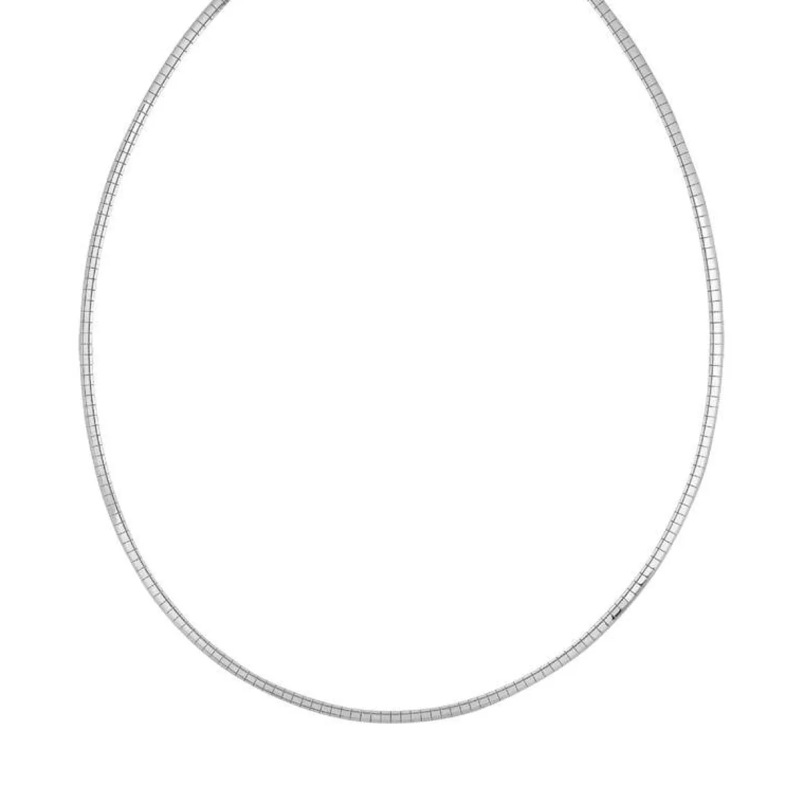 Collier argent 925 maille oméga 42 cm