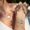 Collier argent 925, motif nuage personnalisable 45 cm