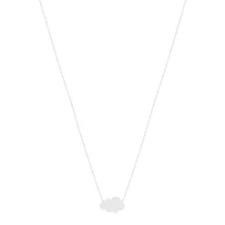Collier argent 925, motif nuage personnalisable 45 cm
