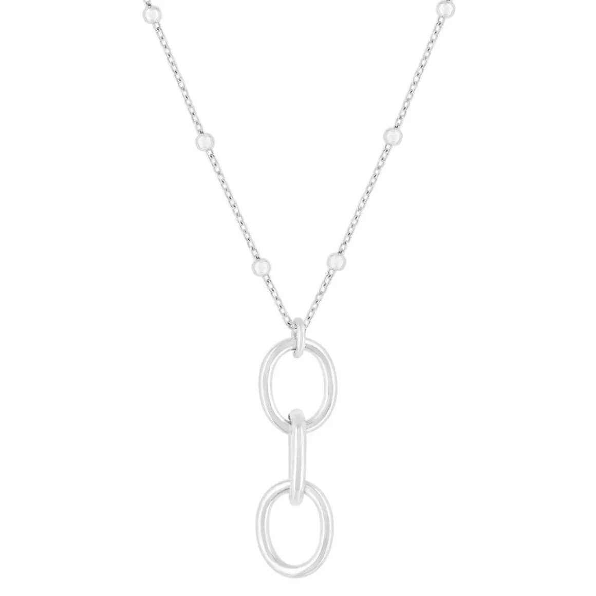 Collier argent 925 motif pendant 46 cm
