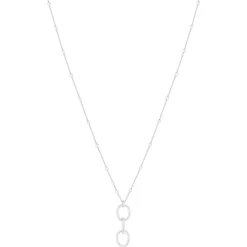 Collier argent 925 motif pendant 46 cm