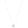 Collier argent 925 nacres coeur 45cm