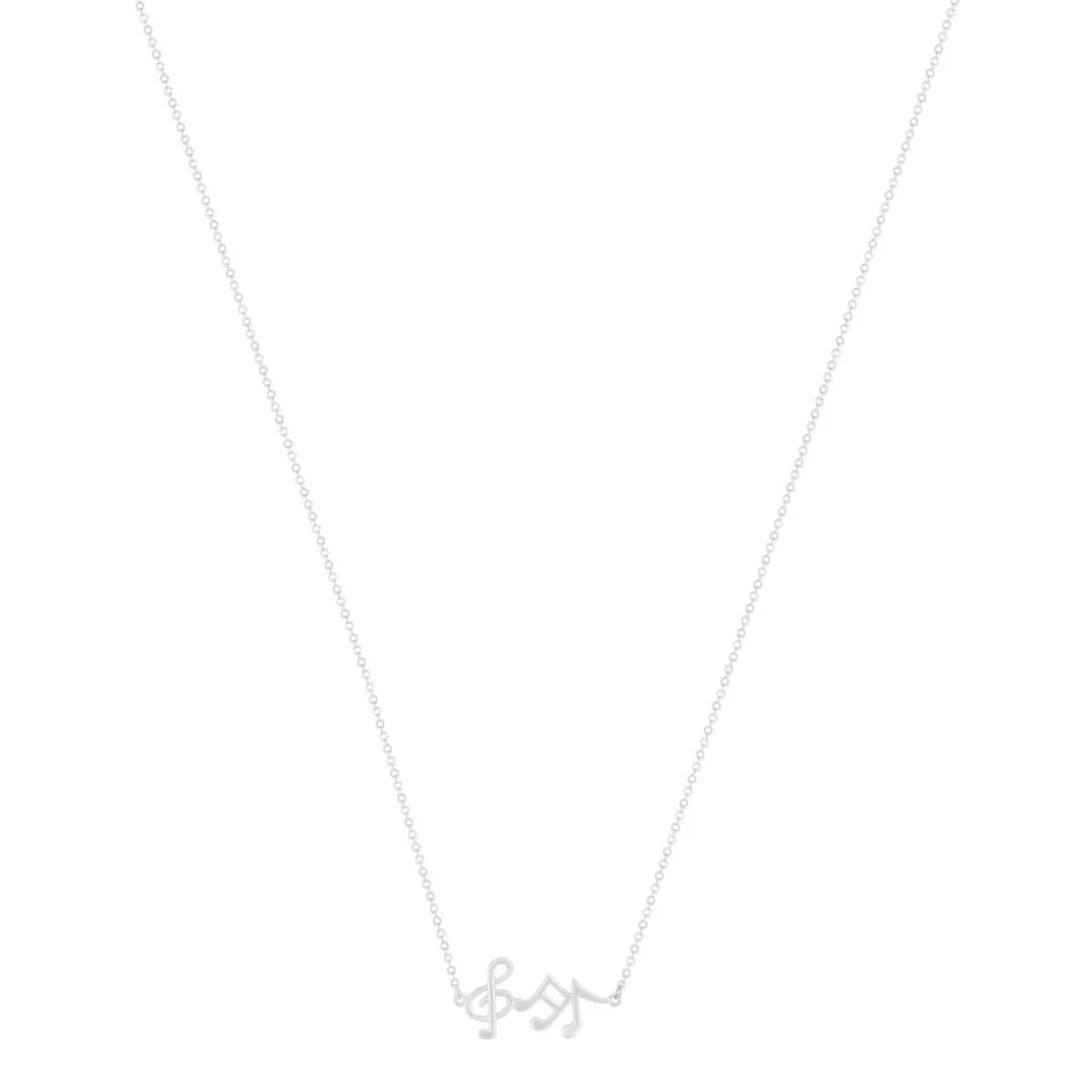 Collier argent 925 notes de musique 45cm