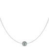 Collier argent 925 oméga perle de culture de Tahiti 45 cm