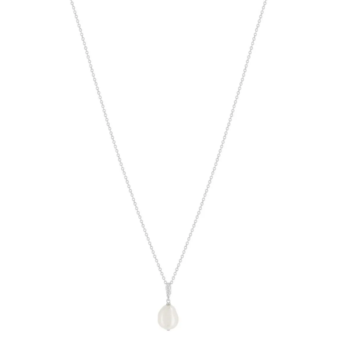 Collier argent 925 perle de Chine45cm