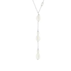 Collier argent 925 perles de Chine 45cm