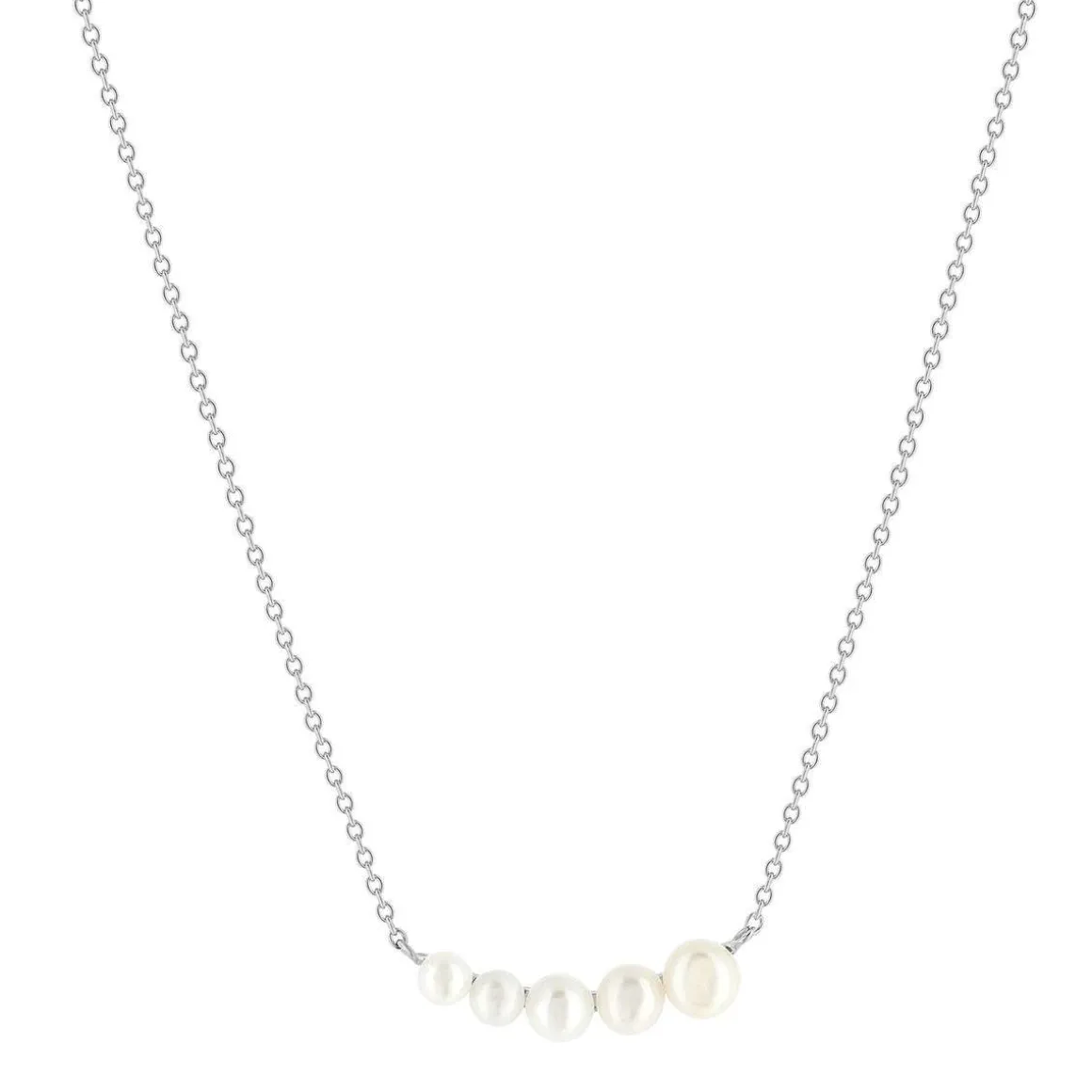 Collier argent 925 perles de Chine 45cm