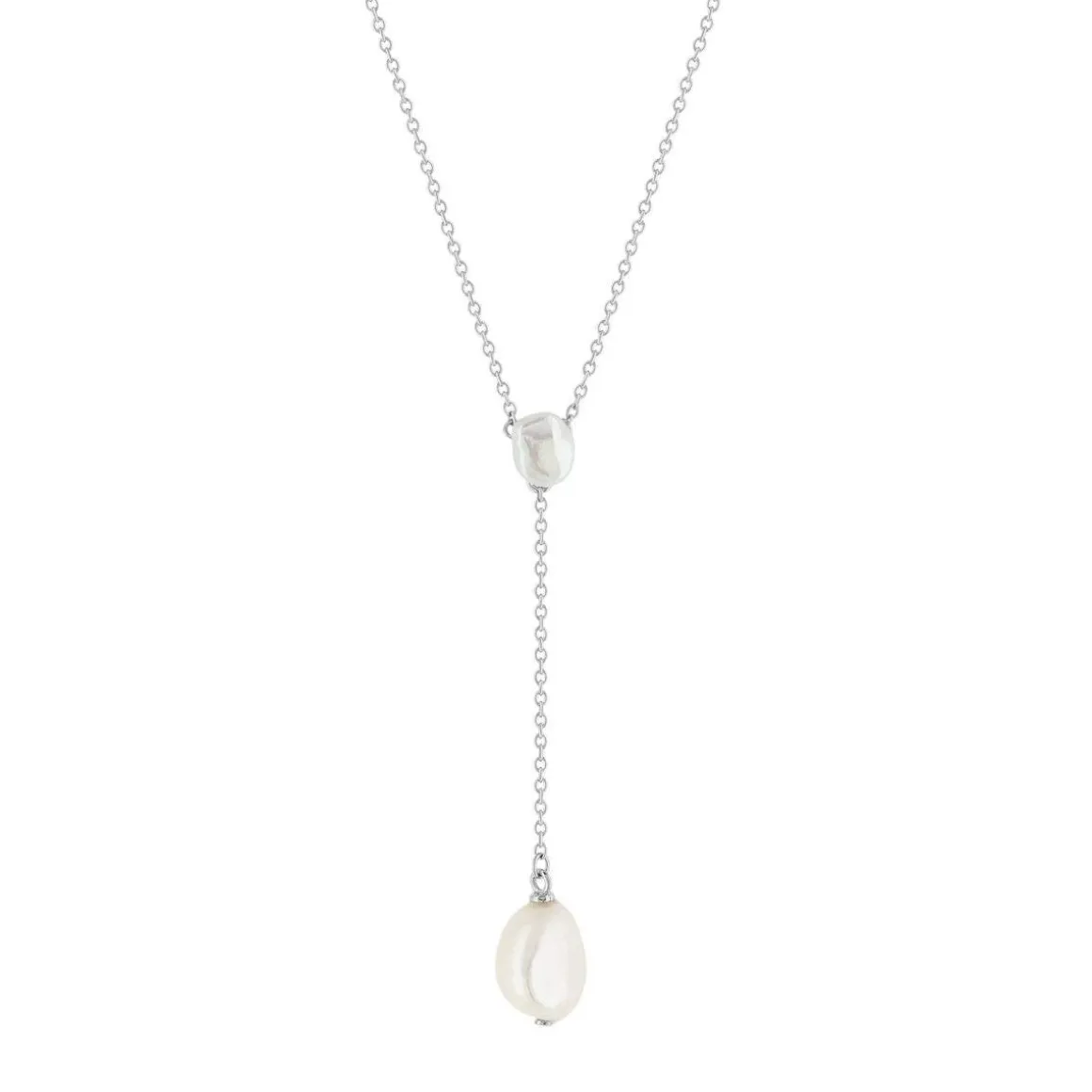 Collier argent 925 perles de Chine 45cm