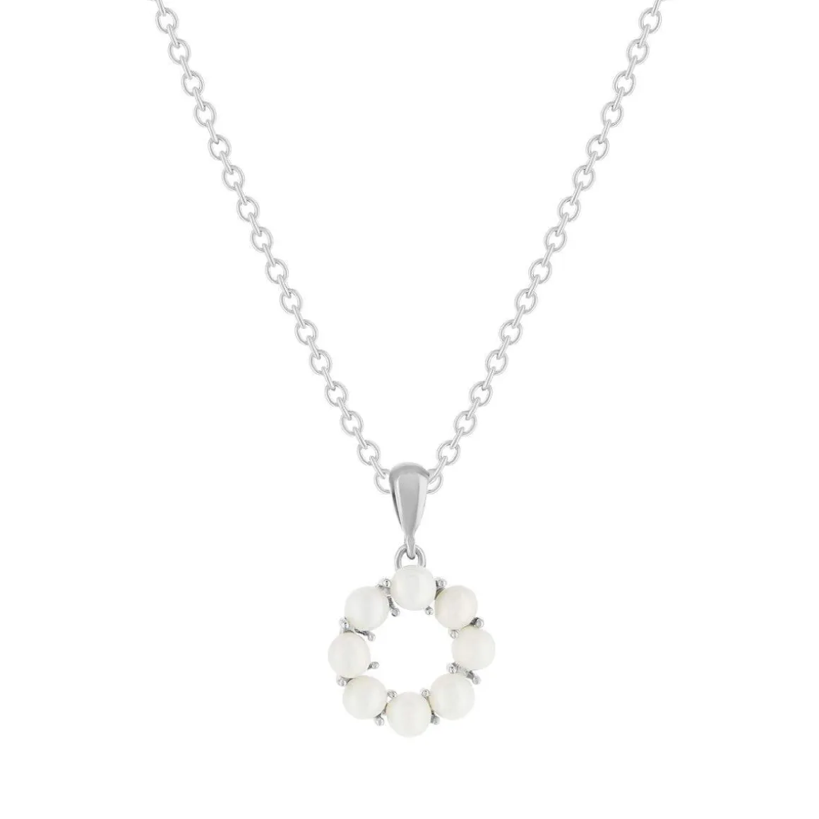 Collier argent 925 perles de Chine 45cm