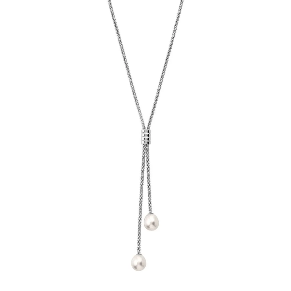 Collier argent 925 perles de culture de Chine 45 cm