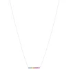 Collier argent 925 pierres synthétiques multicolores 45cm