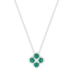 Collier argent 925 pierres synthétiques et zirconias 45cm