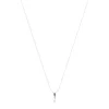 Collier argent 925 pierres synthétiques bleues et zirconias 45 cm