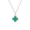 Collier argent 925 pierres synthétiques et zirconias  45cm