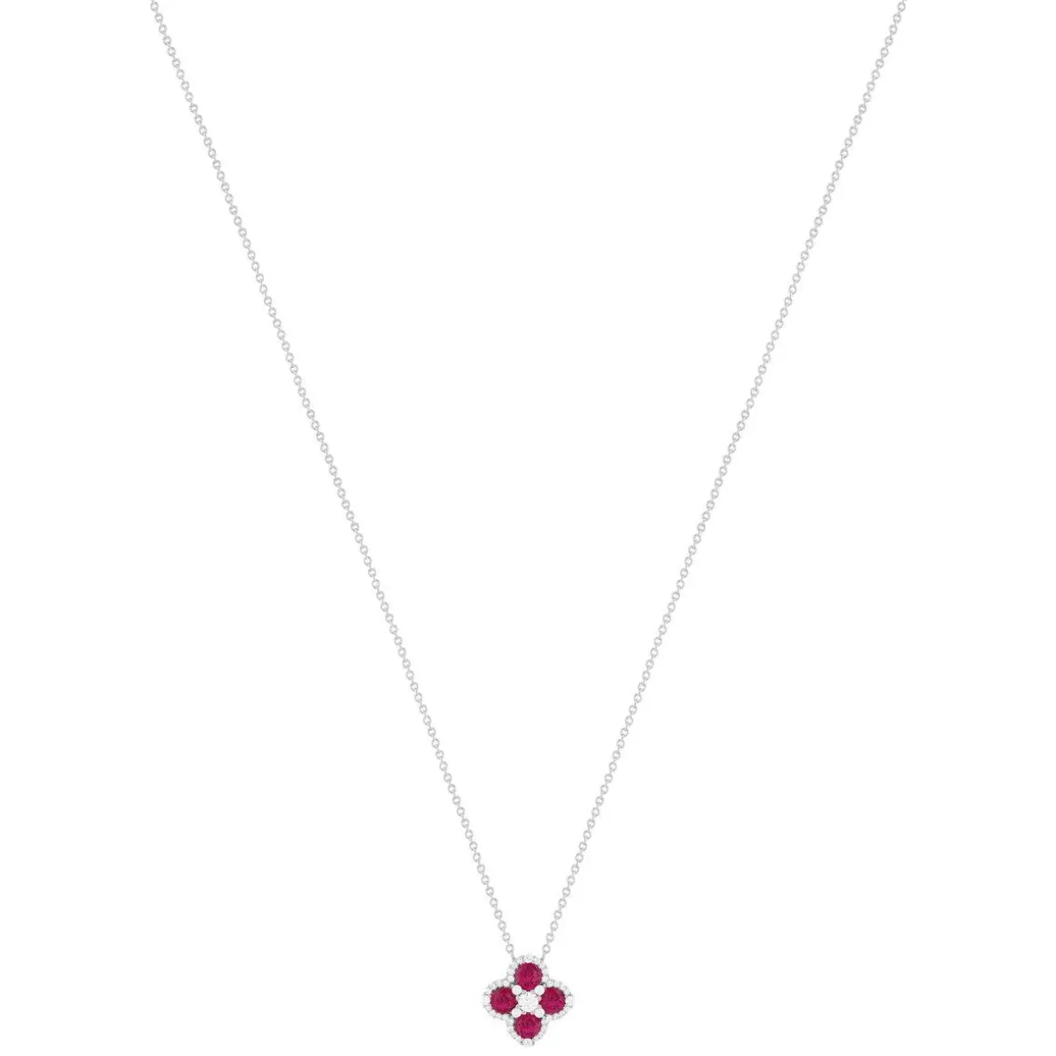 Collier argent 925 pierres synthétiques et zirconias 45cm