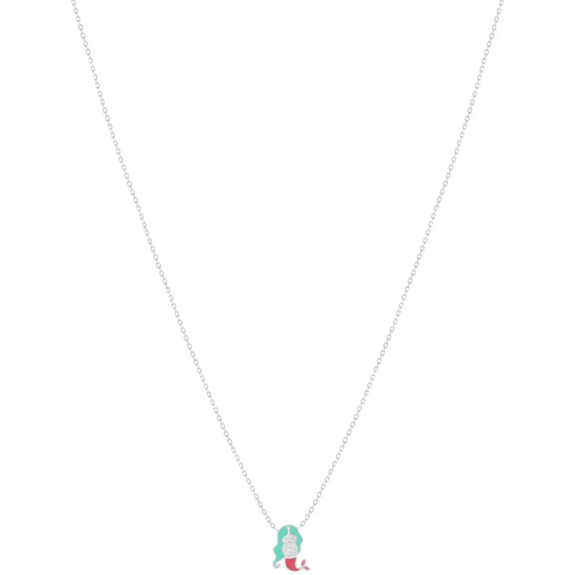 Collier argent 925 sirène 37 cm