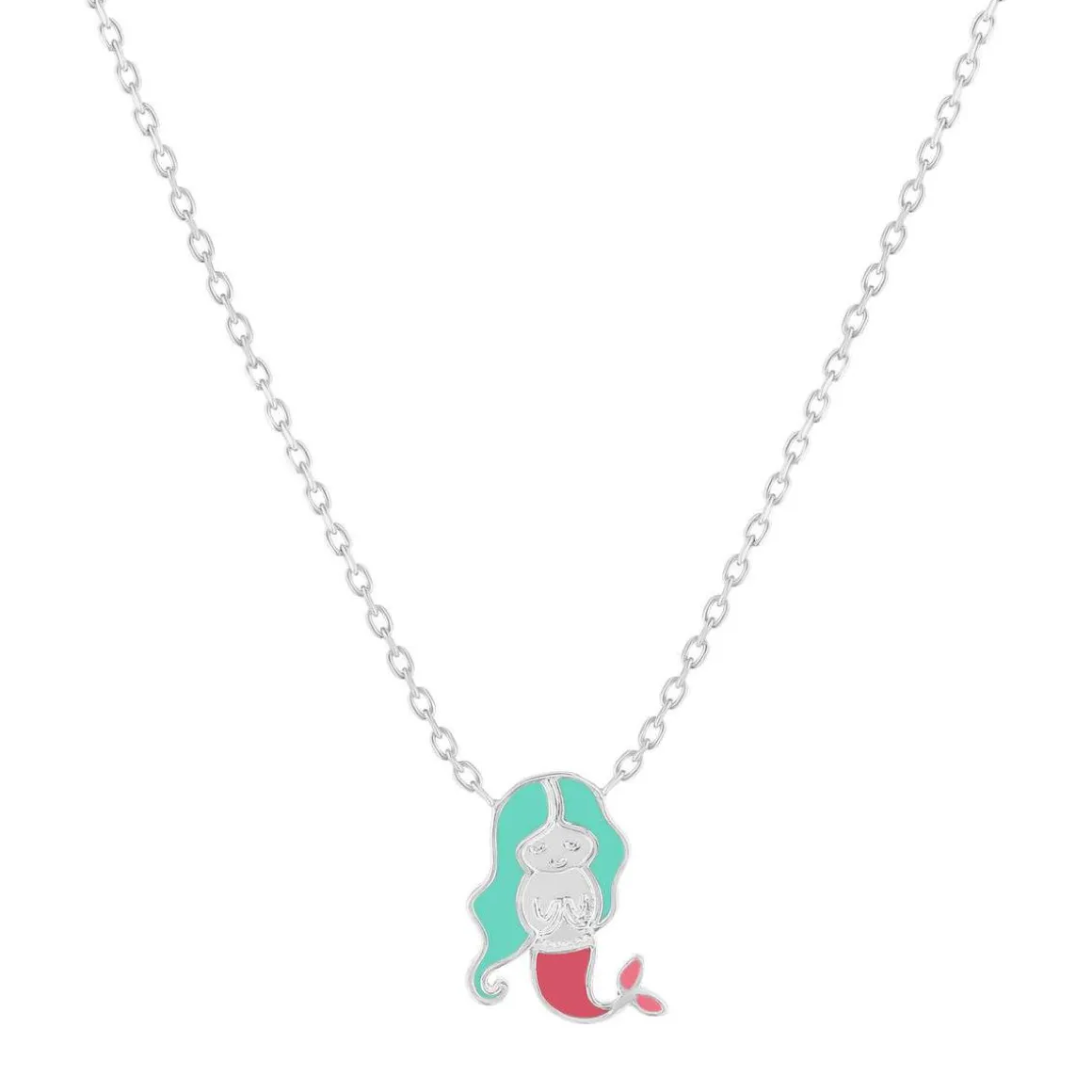 Collier argent 925 sirène 37 cm