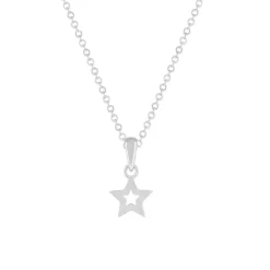 Collier argent 925 étoile 45cm