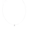 Collier argent 925 zirconia 45 cm