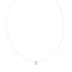 Collier argent 925 zirconia 45 cm