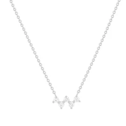 Collier argent 925 zirconias 45 cm