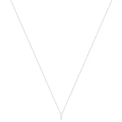 collier argent 925 zirconias 45 cm