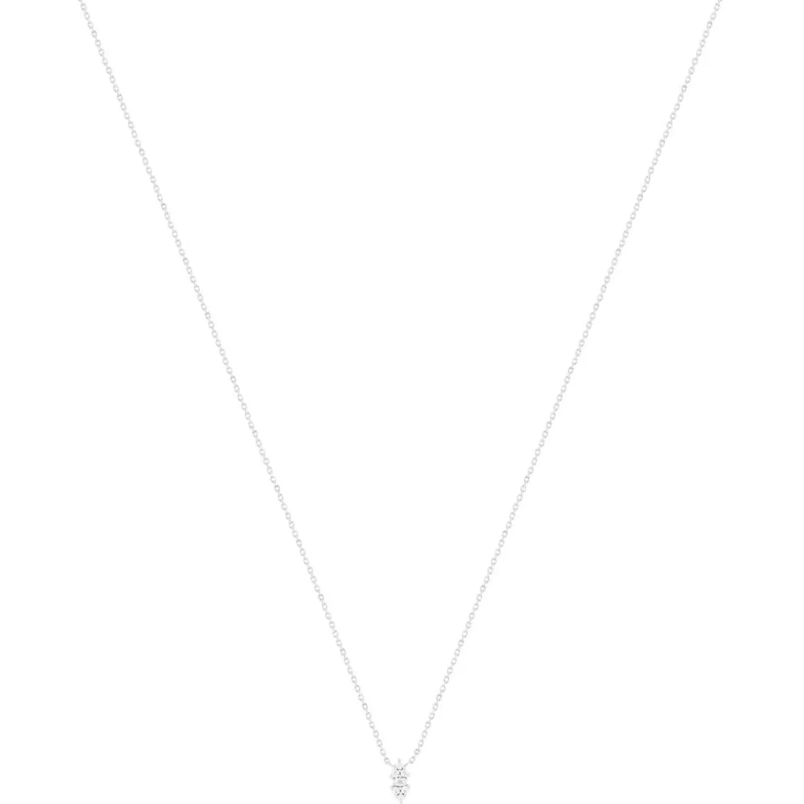 Collier argent 925 zirconias 45 cm