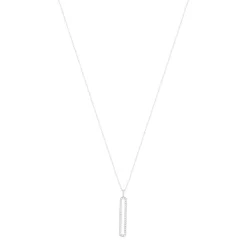 Collier argent 925 zirconias 45 cm
