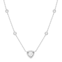 Collier argent 925 zirconias 45 cm