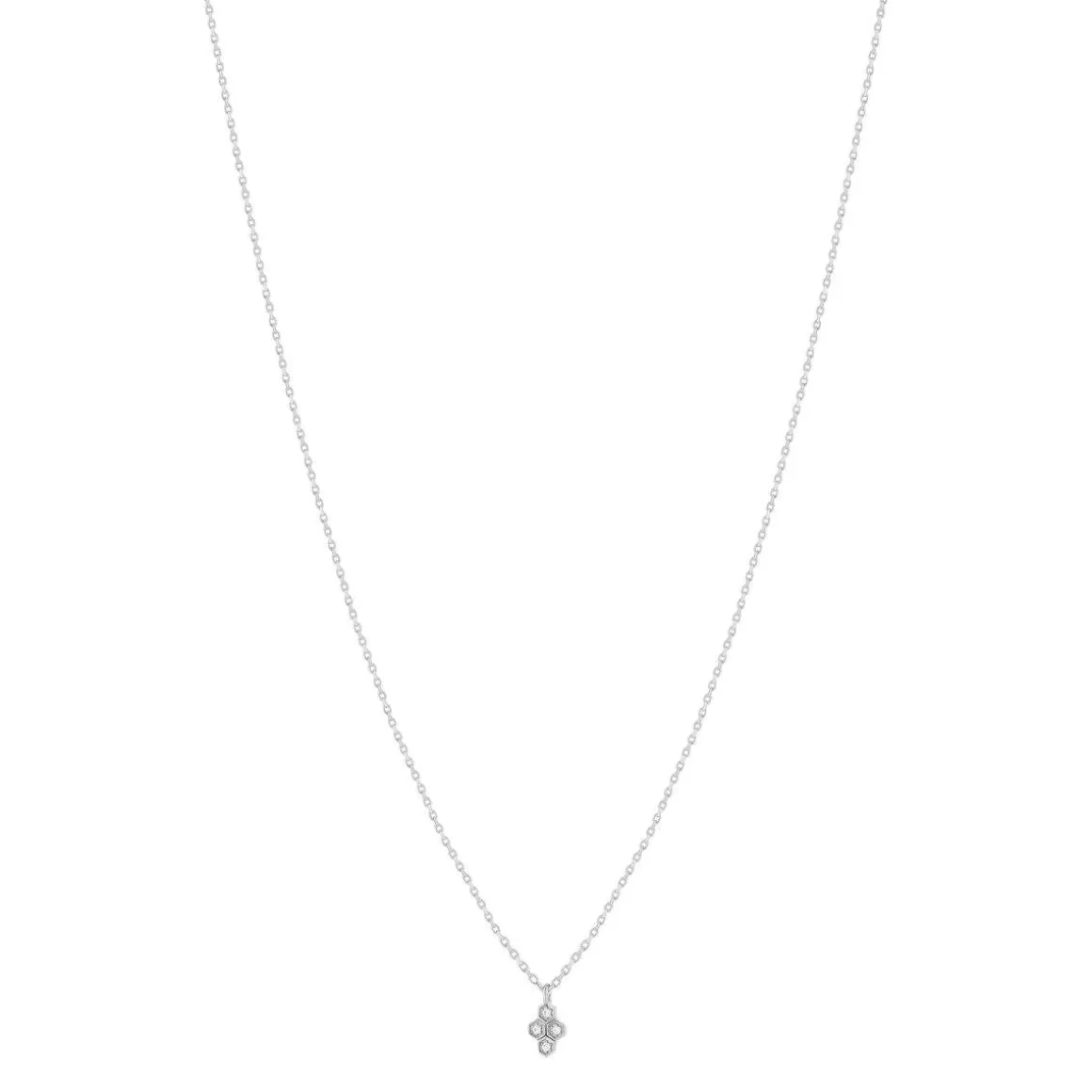 Collier argent 925 zirconias 45 cm