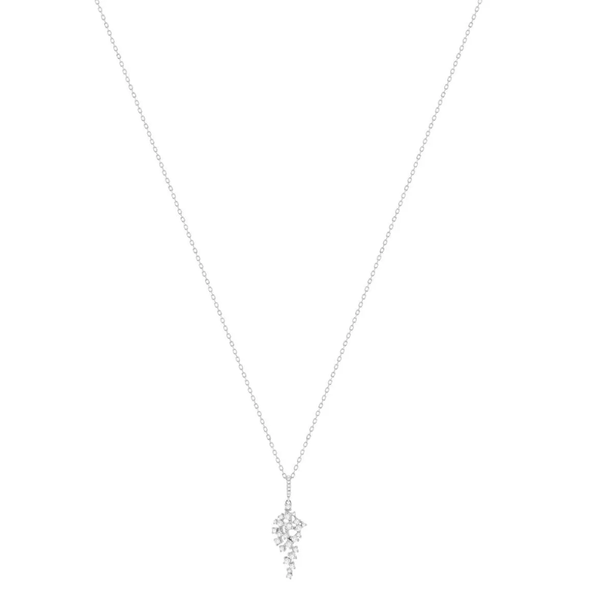 Collier argent 925 zirconias 45 cm
