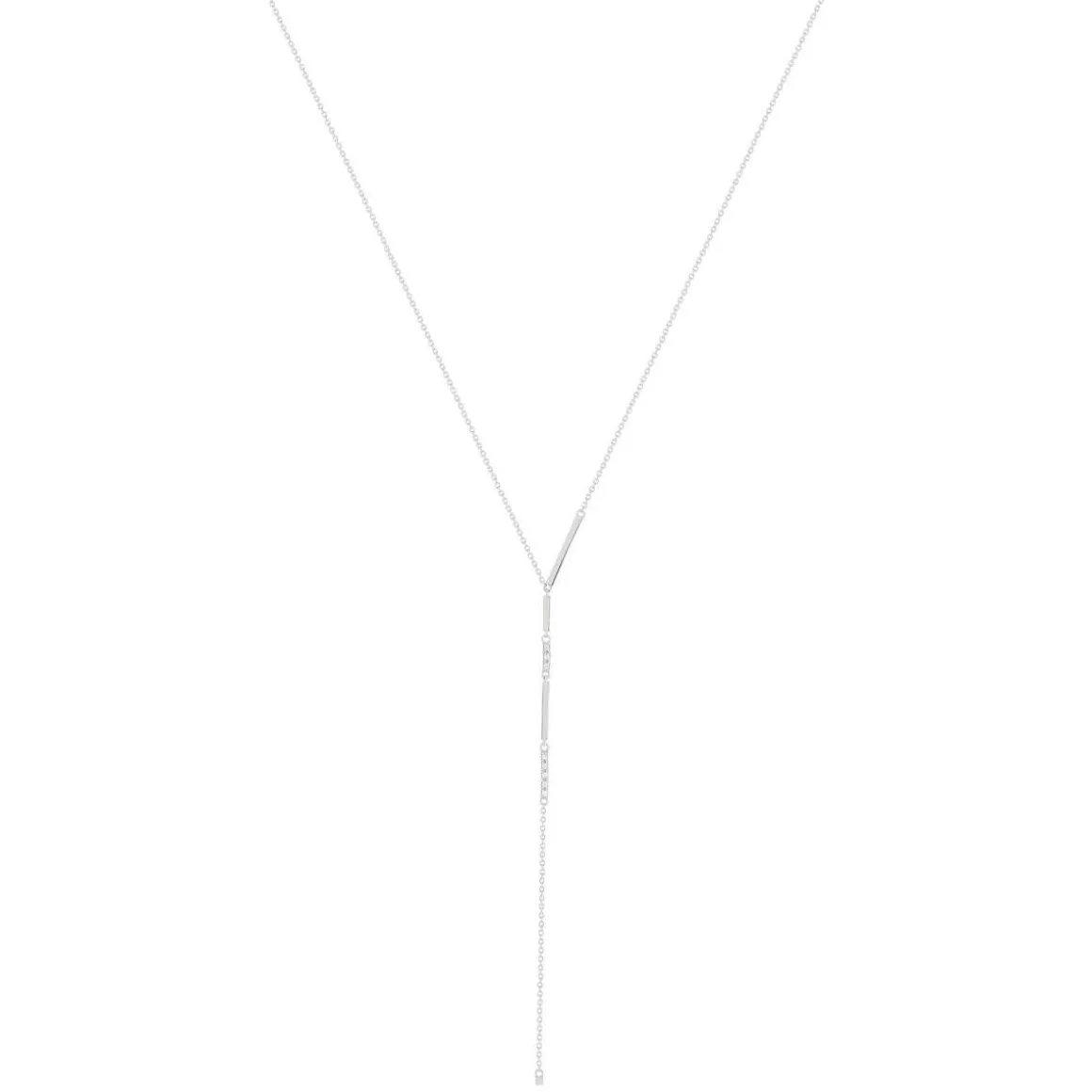 Collier argent 925 zirconias 48cm