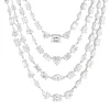 Collier argent 925 zirconias 42cm