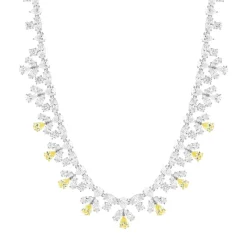Collier argent 925 zirconias 40 cm