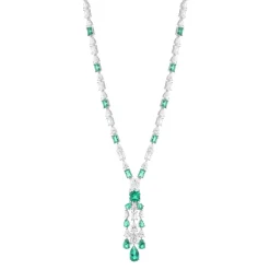 Collier argent 925 zirconias 60 cm