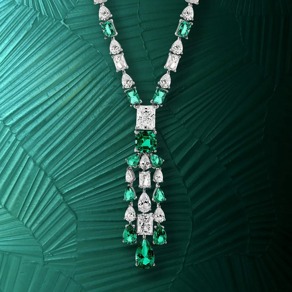 Collier argent 925 zirconias 60 cm