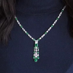 Collier argent 925 zirconias 60 cm