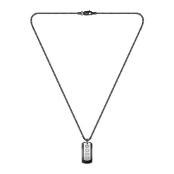 Collier BOSS acier noir