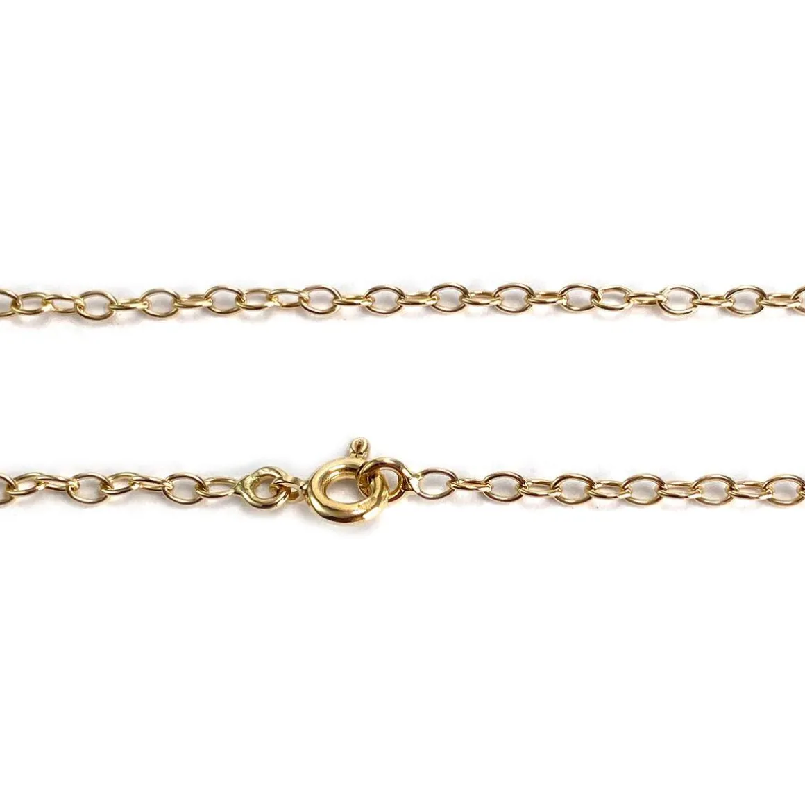 Collier d'occasion en or jaune 750, maille fantaisie, 45 cm