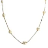 Collier d'occasion en or jaune 750, maille fantaisie, perles de culture, 5.47 g.