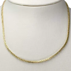 Collier d'occasion en or jaune 750, maille fantaisie, 40 cm