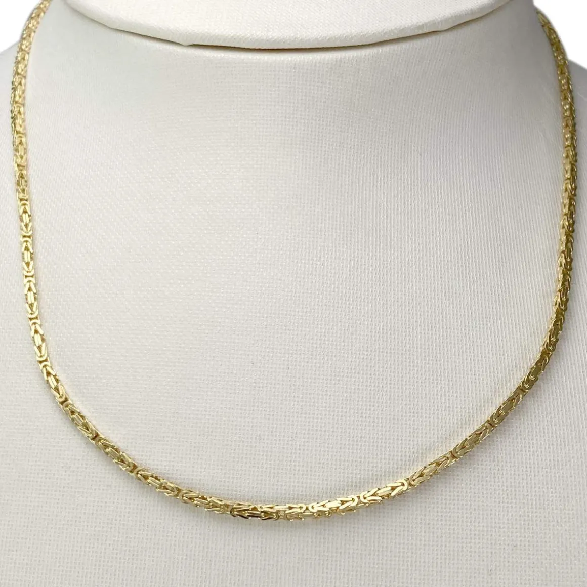 Collier d'occasion en or jaune 750, maille fantaisie, 40 cm