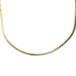 Collier d'occasion en or jaune 750, maille fantaisie, 40 cm