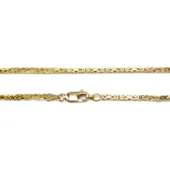 Collier d'occasion en or jaune 750, maille fantaisie, 40 cm