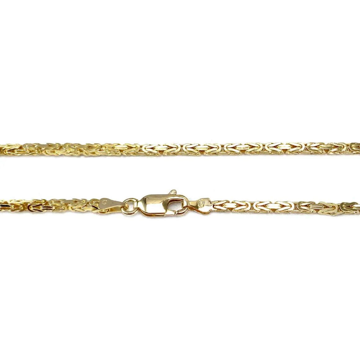 Collier d'occasion en or jaune 750, maille fantaisie, 40 cm