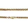 Collier d'occasion en or jaune 750, maille palmier, diamants et saphirs, 42 cm