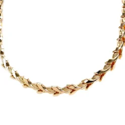 Collier d'occasion en rose or 750, maille fantaisie, 42 cm