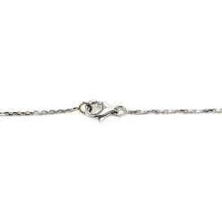 Collier d'occasion or 750 blanc diamants perles de culture du Japon 40 cm