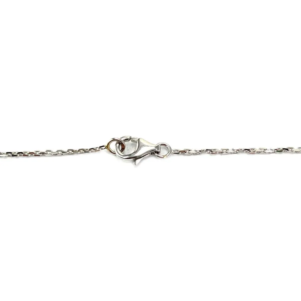 Collier d'occasion or 750 blanc diamants perles de culture du Japon 40 cm
